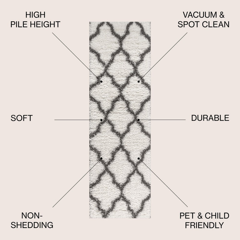Marrakesh Shag Trellis Area Rug