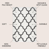 Marrakesh Shag Trellis Area Rug