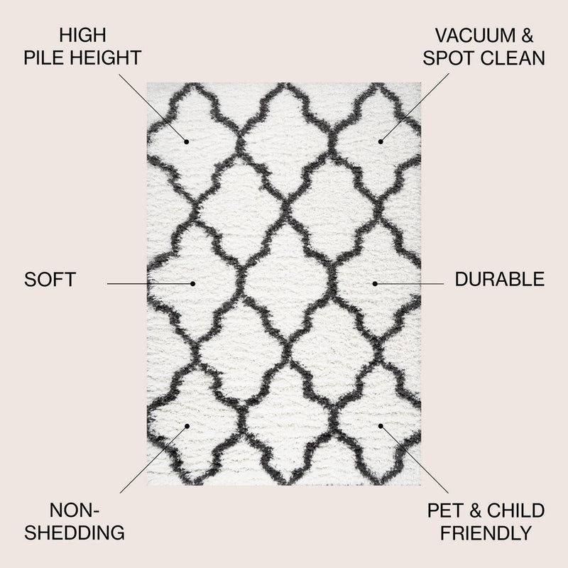 Marrakesh Shag Trellis Area Rug