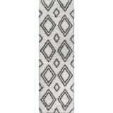 Beni Moroccan Style Diamond Shag Area Rug