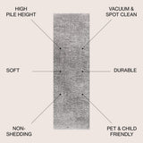 Aydin Solid Plush Shag Area Rug