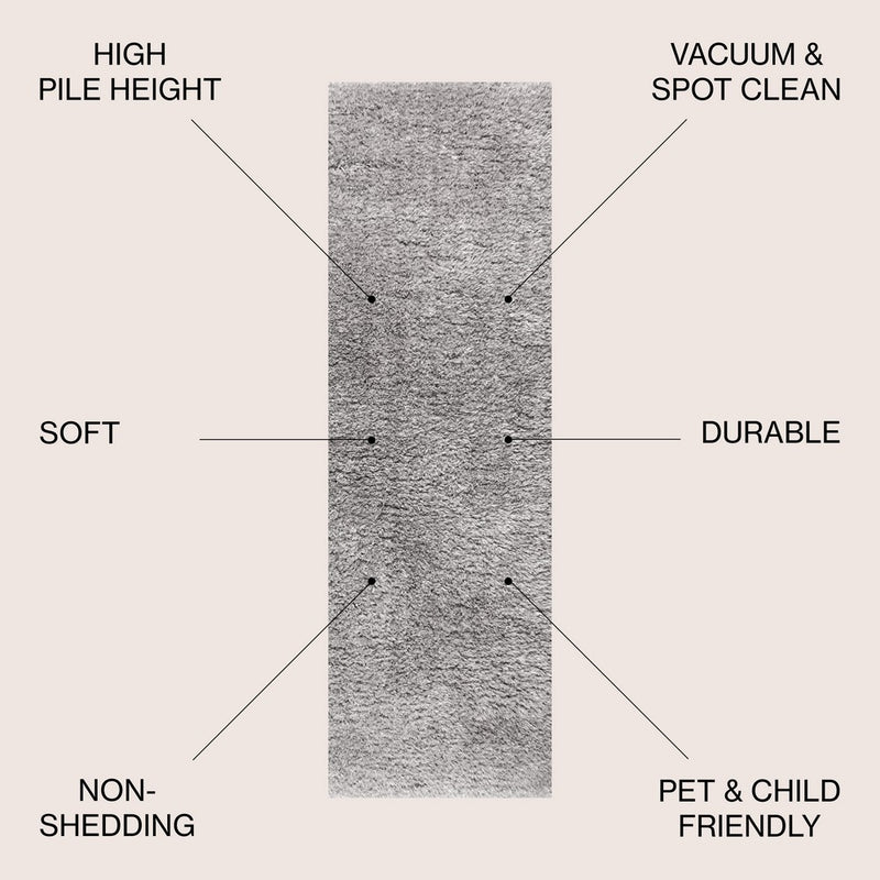 Aydin Solid Plush Shag Area Rug