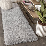Aydin Solid Plush Shag Area Rug