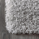 Aydin Solid Plush Shag Area Rug