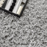 Aydin Solid Plush Shag Area Rug