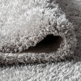 Aydin Solid Plush Shag Area Rug