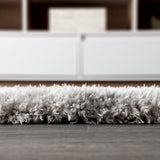 Aydin Solid Plush Shag Area Rug