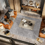 Aydin Solid Plush Shag Area Rug