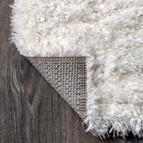 Aydin Solid Plush Shag Area Rug