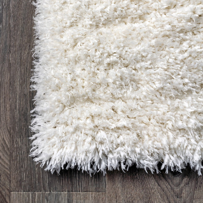 Aydin Solid Plush Shag Area Rug