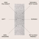 Aydin Solid Plush Shag Area Rug