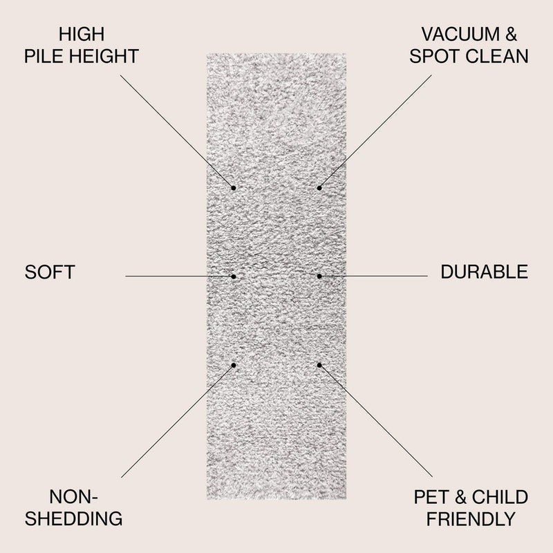 Aydin Solid Plush Shag Area Rug