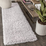 Aydin Solid Plush Shag Area Rug
