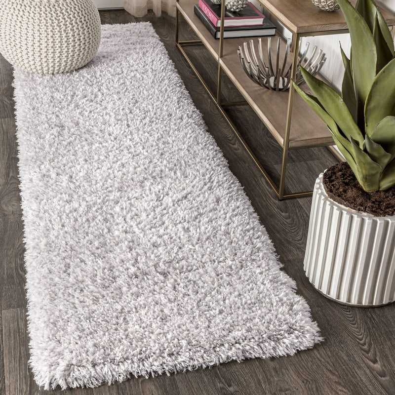 Aydin Solid Plush Shag Area Rug