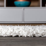 Aydin Solid Plush Shag Area Rug