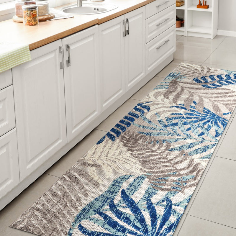 Tropics Palm Leaves Indoor/outdoor Area Rug