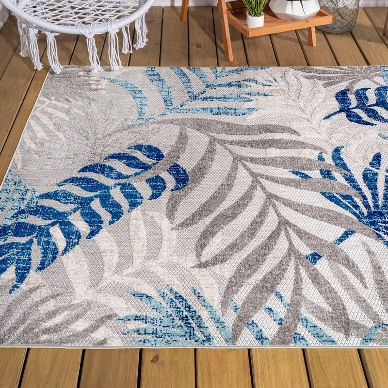 Tropics Palm Leaves Indoor/outdoor Area Rug