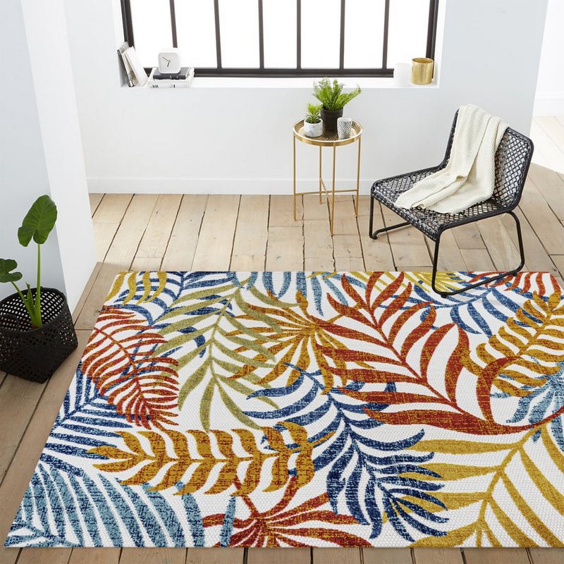 Tropics Palm Leaves Indoor/outdoor Area Rug