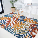 Tropics Palm Leaves Indoor/outdoor Area Rug