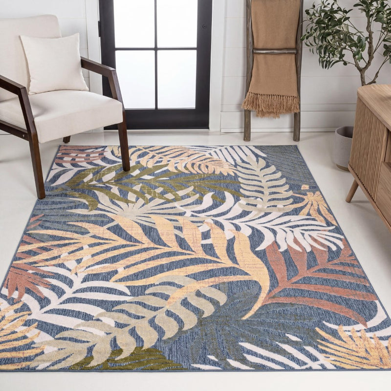 Tropics Palm Leaves Indoor/outdoor Area Rug