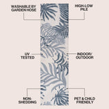 Tropics Palm Leaves Indoor/outdoor Area Rug