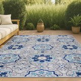 Mediterranean Medallion Indoor/outdoor Area Rug