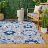 Mediterranean Medallion Indoor/outdoor Area Rug