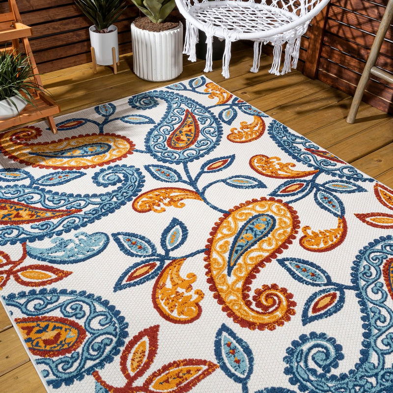 Julien Paisley High-low Indoor/outdoor Area Rug