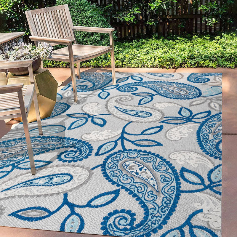 Julien Paisley High-low Indoor/outdoor Area Rug
