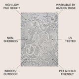 Gordes Paisley High-low Indoor/outdoor Area Rug
