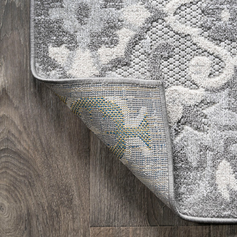 Lucena Modern Medallion High-low Indoor/outdoor Area Rug
