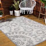 Lucena Modern Medallion High-low Indoor/outdoor Area Rug
