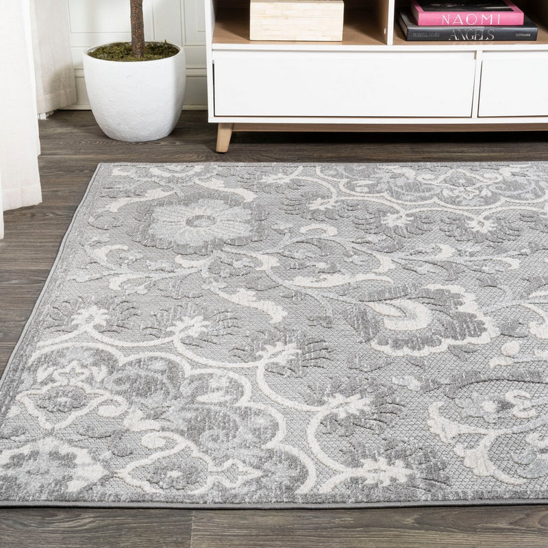 Lucena Modern Medallion High-low Indoor/outdoor Area Rug