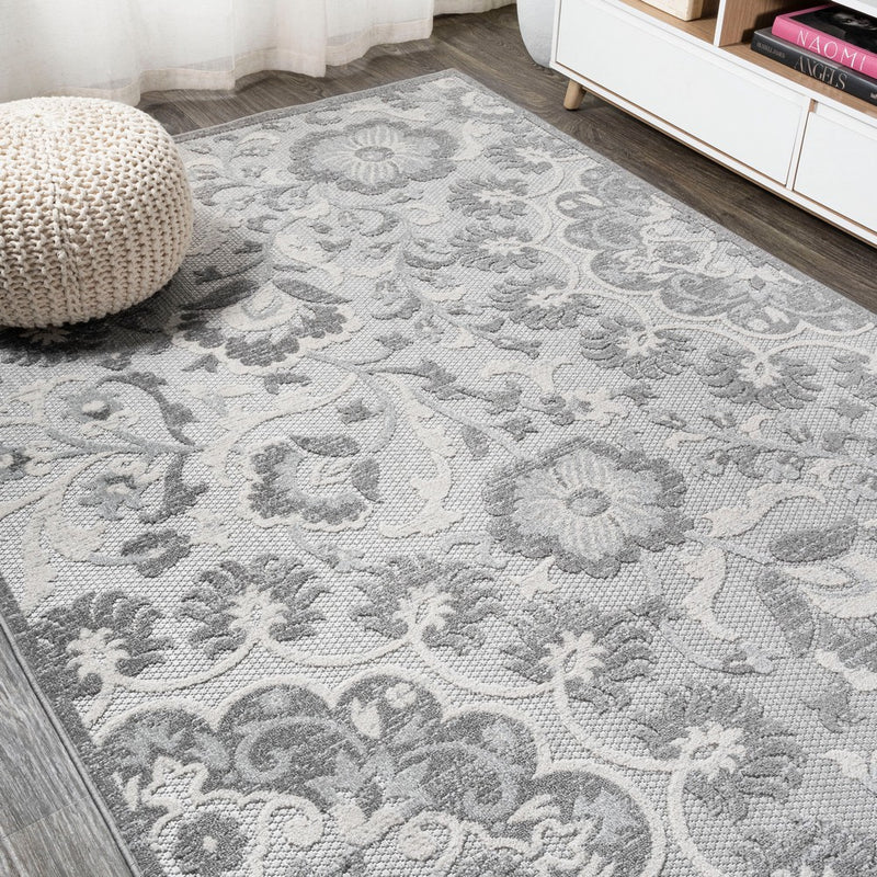 Lucena Modern Medallion High-low Indoor/outdoor Area Rug