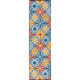 Cassis Ornate Ogee Trellis High-low Indoor/outdoor Area Rug