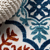 Cassis Ornate Ogee Trellis High-low Indoor/outdoor Area Rug