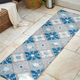 Cassis Ornate Ogee Trellis High-low Indoor/outdoor Area Rug