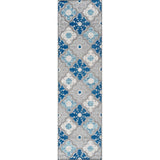 Cassis Ornate Ogee Trellis High-low Indoor/outdoor Area Rug