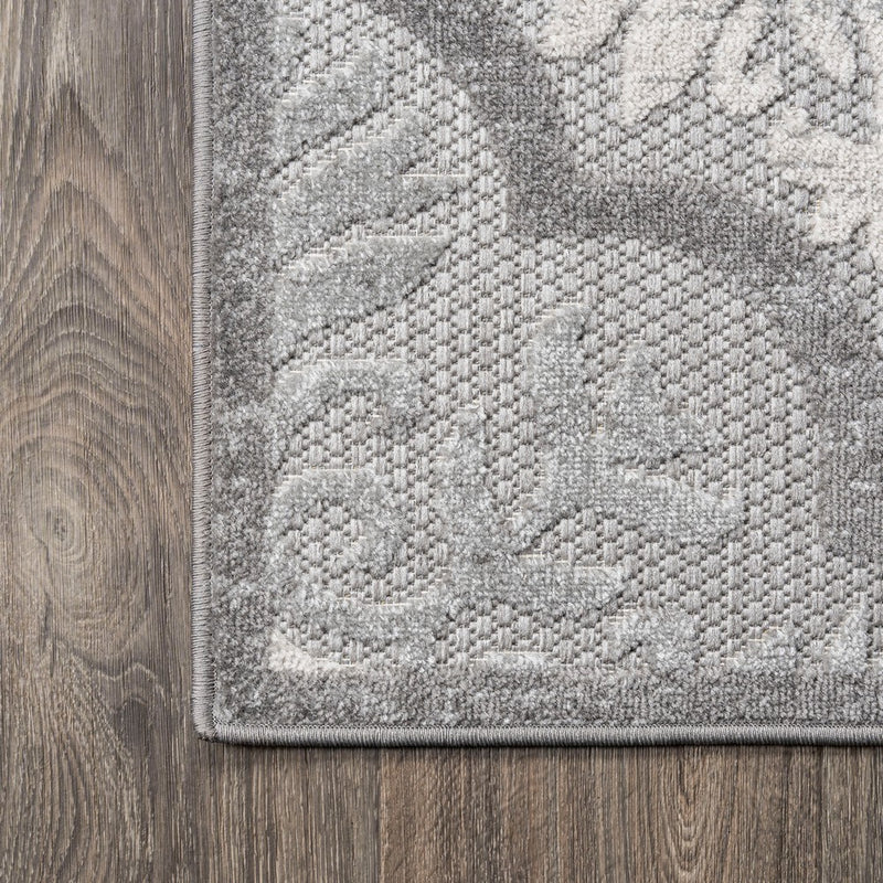 Cassis Ornate Ogee Trellis High-low Indoor/outdoor Area Rug