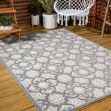 Gallia Tile Trellis High-low Indoor/outdoor Area Rug