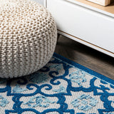 Gallia Tile Trellis High-low Indoor/outdoor Area Rug
