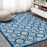Gallia Tile Trellis High-low Indoor/outdoor Area Rug