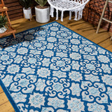 Gallia Tile Trellis High-low Indoor/outdoor Area Rug