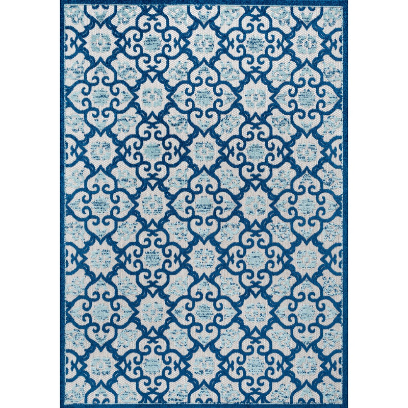 Gallia Tile Trellis High-low Indoor/outdoor Area Rug