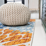 Crisantemo Floral High-low Indoor/outdoor Area Rug
