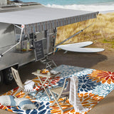 Crisantemo Floral High-low Indoor/outdoor Area Rug