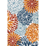 Crisantemo Floral High-low Indoor/outdoor Area Rug