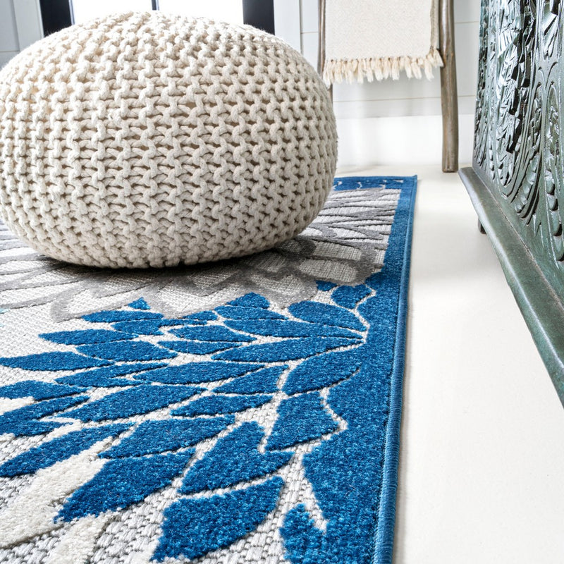 Minori Floral High-low Area Rug