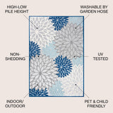 Minori Floral High-low Area Rug