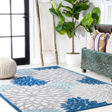 Minori Floral High-low Area Rug